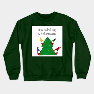 Shopping with gnomies Crewneck Sweatshirt